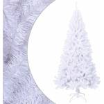 vidaXL Изкуствена коледна елха с гъсти клонки, бяла, 180 см, PVC (321039)