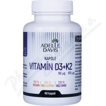 Adelle Davis Vitamín D3+K2 60 kapslí