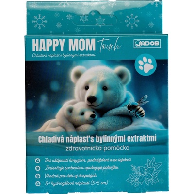 HAPPY MOM Touch chladivá náplasť s bylinnými extraktmi 5 x 5 cm