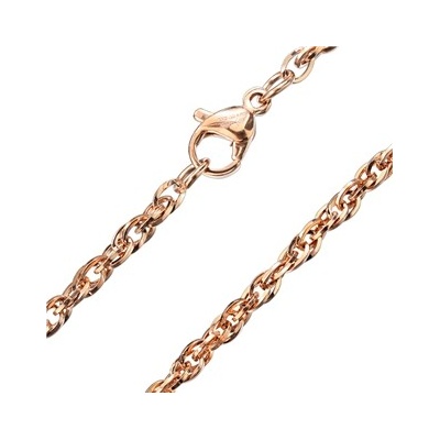 Šperky4U Ocelový řetízek s propojenými očky OPE1298-015-45