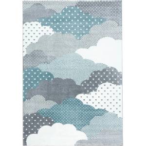 Ayyildiz Синьо-сив детски килим 160x230 cm Bambi - Ayyildiz Carpets (BAMBI1602300820BLUE)