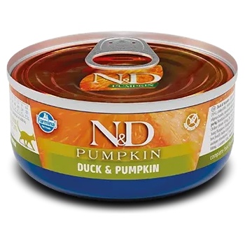 Farmina N&D Cat Duck & Pumpkin - Консервирана храна за израснали котки с патешко месо и тиква, 70 гр