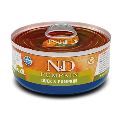 Farmina N&D Cat Duck & Pumpkin - Консервирана храна за израснали котки с патешко месо и тиква, 70 гр