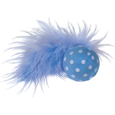 Nobby Ball with rattle - топче с пера 4 см