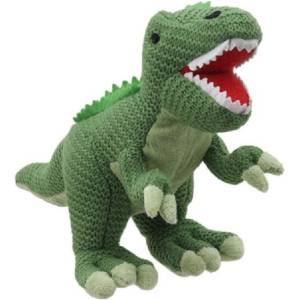 The Puppet Company Плетена играчка The Puppet Company Wilberry Knitted - Динозавър T-rex, 28 cm (WB004336) - ozone