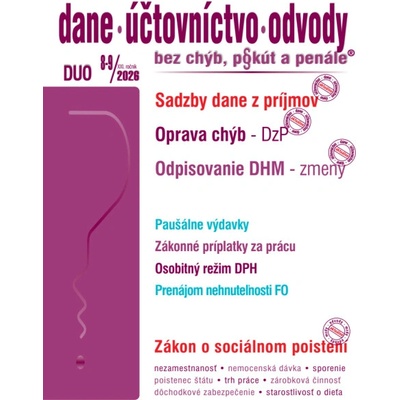 DUO č. 8-9 / 2029 - Oprava chýb – priznanie k dani z príjmov PO