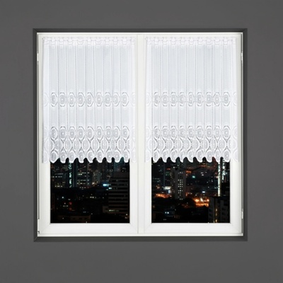 Dekorační metrážová vitrážová záclona SYLVA bílá výška 90 cm MyBestHome – Zboží Mobilmania