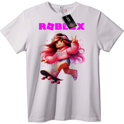 NOONEBRAND Тениска Roblox Момиче Скейтборд - 2XL, Black