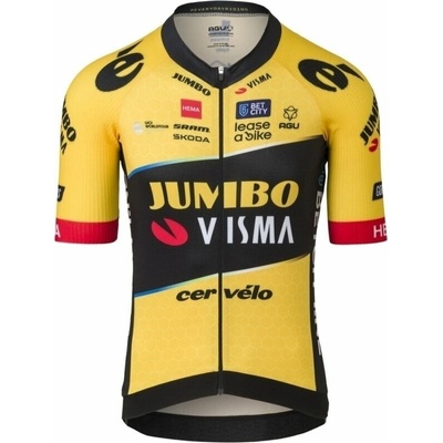 AGU Premium Replica Jersey SS Team Jumbo-Visma Men Yellow