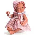 Asi Dolls Кукла-бебе Asi Dolls - Мария с розова рокля и карирана шапка (366720)