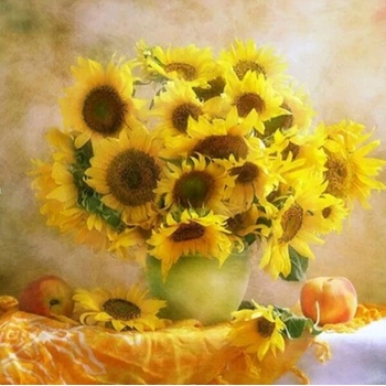 Image 1 of Ваза със слънчогледи 20/20 см