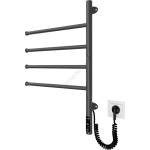 Mario Radiators Ел. въртящ се сушилник за кърпи VEER 50W/230V 62, 5x44, 5 cm неръждаема стомана/черно (MR0064)