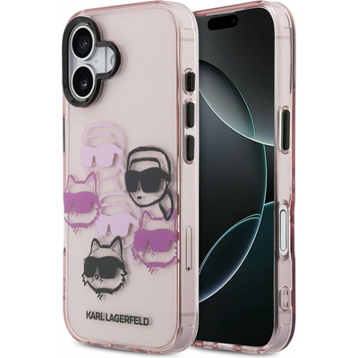 KARL LAGERFELD IML Multi K&CH Heads Задний Чехол для iPhone 17 Pink Karl Lagerfeld | Rozov | ЖЕНИ | UNI