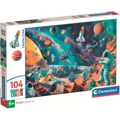 Clementoni Детски пъзел Clementoni от 104 части - Космически екип (25036)