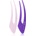Janeke Hair Clip фиби за коса Purple 2x13 см