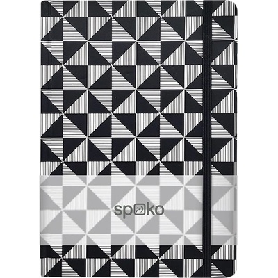 Spoko Тетрадка с линийка spoko a/5 96 страници гумена твърда корица мозайка s081510603 (s081510603)