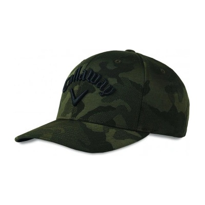 Callaway Camo Snapback Pánské Golfová Tmavě zelená