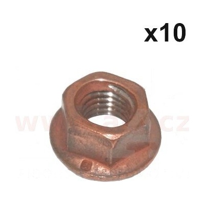 ACI Měděná matice M8x1,25 s přírubou, sada 10ks