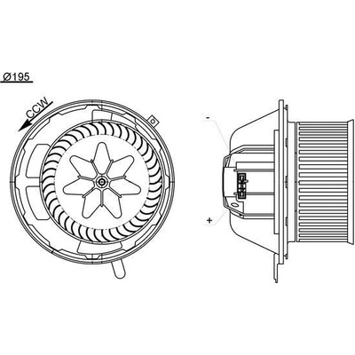 Vnútorný ventilátor MAHLE AB 194 000S AB 194 000S