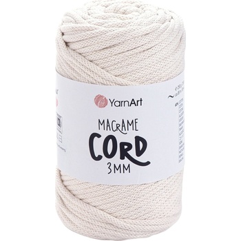 YARNART Macrame Cord 3 mm 85 m 752 Light Beige юта (Macrame Cord 3 mm 752)