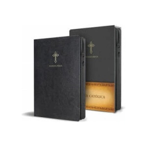 Biblia Católica En Espa? ol. Símil Piel Negro, Con Cremallera, Tama? o Compacto / Catholic Bible. Spanish-Language, Leathersoft, Black, Zipper Compact | Biblia de América (ISBN: 9781644732991)