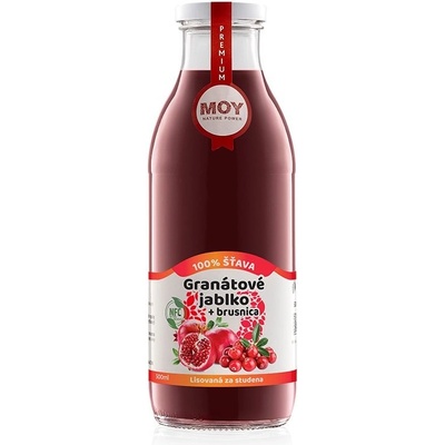 Moy Granátové jablko Brusnica 100% šťava 0,5 l