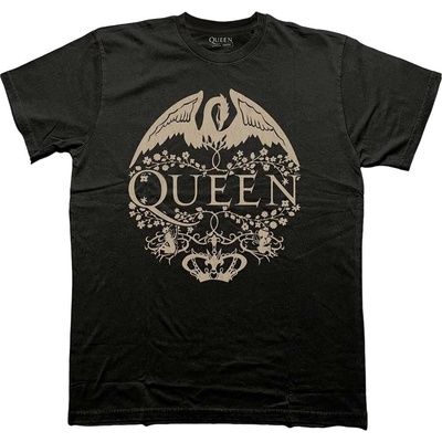 Queen Floral Crest Mono Black M Риза (QUTS106MB02)