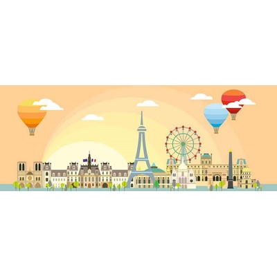 Ravensburger - Puzzle A day in Paris panorama - 1 000 piese