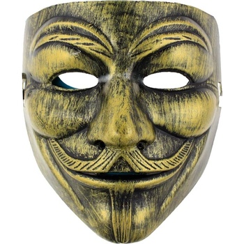 Maska Anonymous Zlatá