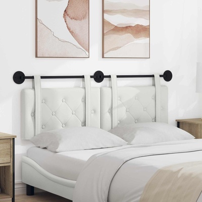 vidaXL Висяща табла Монтиране на стена Бял 150 x 55 x 5 см Изкуствена (42031685)