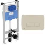 Ideal Standard Комплект тоалетно казанче с рамка Ideal Standard ProSys и клапа Oleas M3 сребристо Silver Storm (R020467+R0459GN)