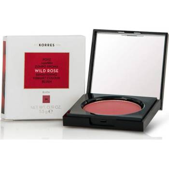 Image 1 of KORRES Кадифен озаряващ руж с Дива роза , Korres Wild Rose Brightening Vibrant Colour 24 Dusty Rose