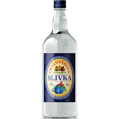 Slovlik Chalupárska Slivka 40% 1 l (čistá fľaša)