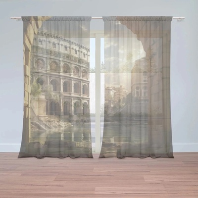 Sablio Záclony Rím Koloseum Art: 2ks 150x250cm