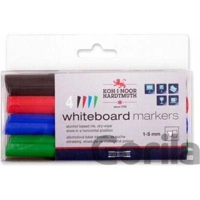 Koh-i-noor značkovače White Board sada 4ks - plochý hrot - KOH-I-NOOR HARDTMUTH