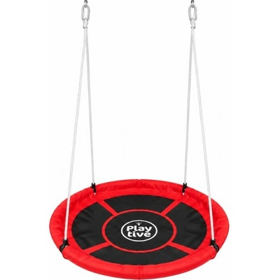 KidLand Závesná hojdačka hojdací kruh červený 113 cm
