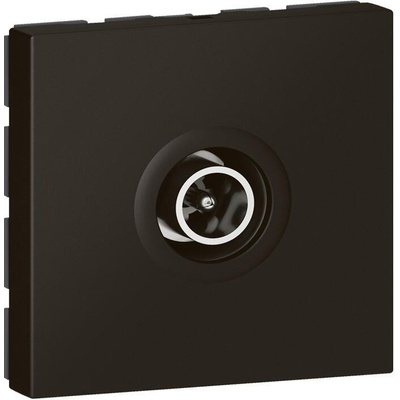 Legrand Розетка TV тип коаксиал 1dB 2 мод. цвят Черен Mosaic - 079182L (079182L)