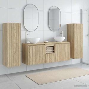 vidaXL Комплект мебели за баня 5 бр. Дъб сонома 33 x 34, 5 x 100 см (3405985)