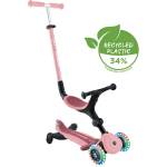 Globber Сгъваема тротинетка 5 в 1 globber go up active lights 360° - пастелно розова (749-310) - tary Тротинетка, скутер