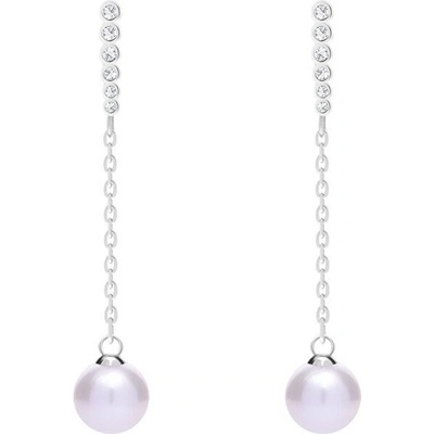 Preciosa strieborné náušnice s pravou perlou Samoa 5309 00