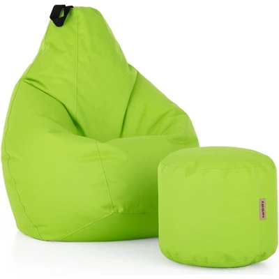 SakyPaky sedací set Hruška s taburetem limeta