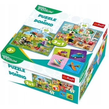 Trefl Пъзел Trefl 3 в 1 - Семейство Трефлик (93011)