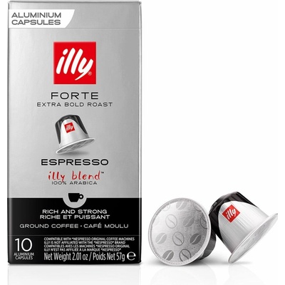 Illy Espresso Forte Nespresso kompatibilné kávové kapsule 10 x 10 ks