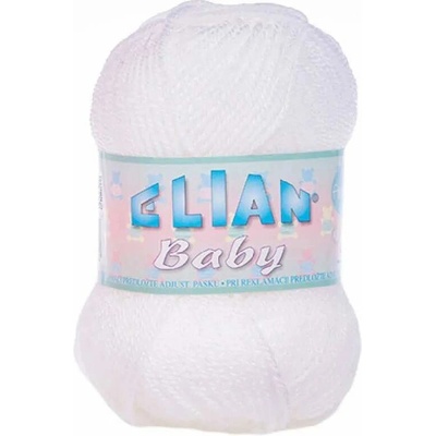 Pletací příze Elian Baby 208 - bílá