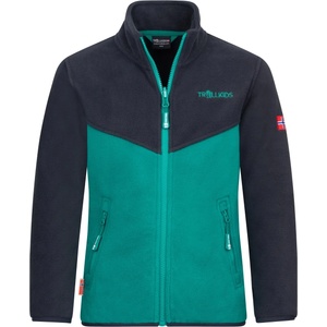 TROLLKIDS Детско поларено яке Trollkids Kids Oppdal Jacket XT Fleece jacket - Dark Cyan / Black - размер 176 (EU) (703-2397-2721)