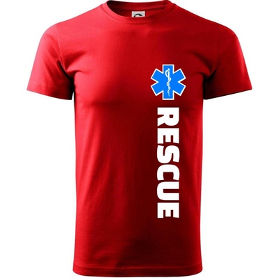 Rescue pre záchranárov tričko červená