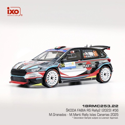 Škoda Fabia Rally2 Rally Islas Canarias 2025 56 Granados Martin IXO 1:18
