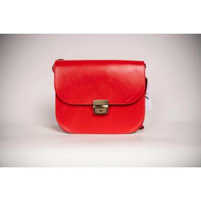 Zelma Kraft Lotyšský Ateliér AGLEA kožená crossbody kabelka ALPHA červená