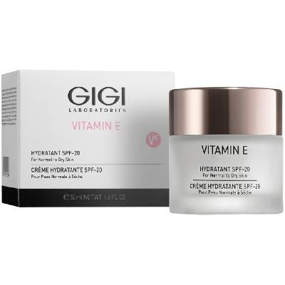 GIGI Vitamin E Хидратиращ крем за нормална и суха кожа, SPF20, 50 ml