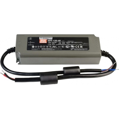 Meanwell napájení CV, NPF-120-48 konstantní napětí 0-2500 mA IP67 48V DC 120,00 W 872108